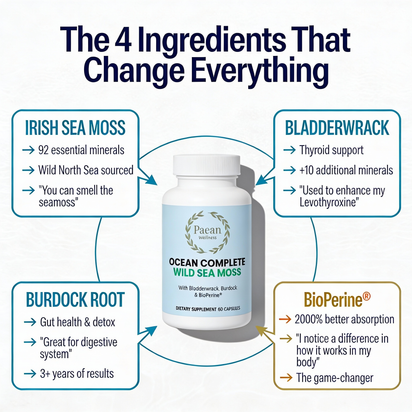 Ocean Complete Wild Sea Moss | #1 Superfood Blend For Energy, Inflammation, Beauty, Wellness & More