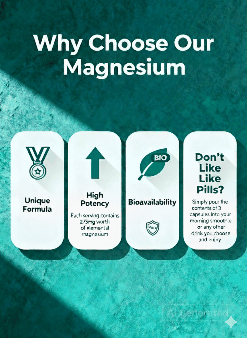 Ocean Pure Magnesium Glycinate | For Sleep, Cramps, Stress, Mood & More