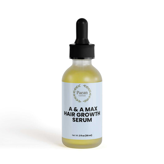 A&A Max Hair Growth Serum bottle with dropper for scalp and hair nourishment