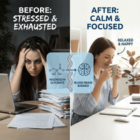 Ocean Pure Magnesium Glycinate supplement promotes calm, focus, and relaxation, relieving stress and exhaustion.